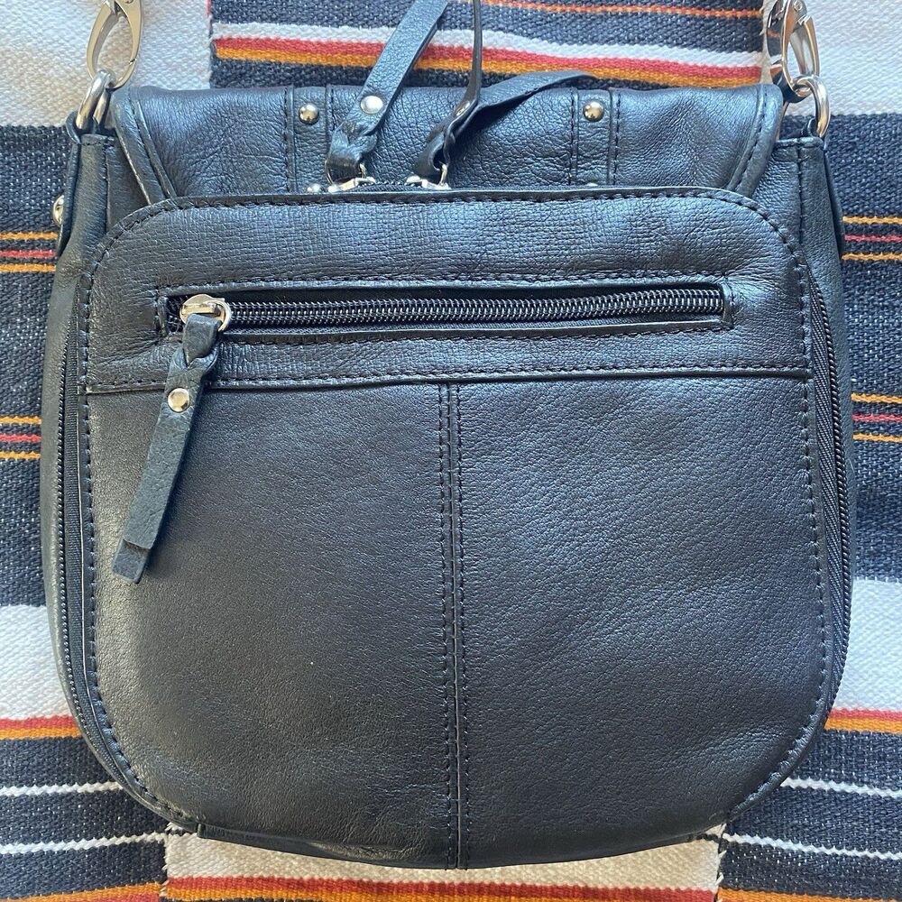 Gun Tote’n Mama Leather Studded Concealed Carry Bag Purse. Crossbody. Excellent! - Picture 11 of 16